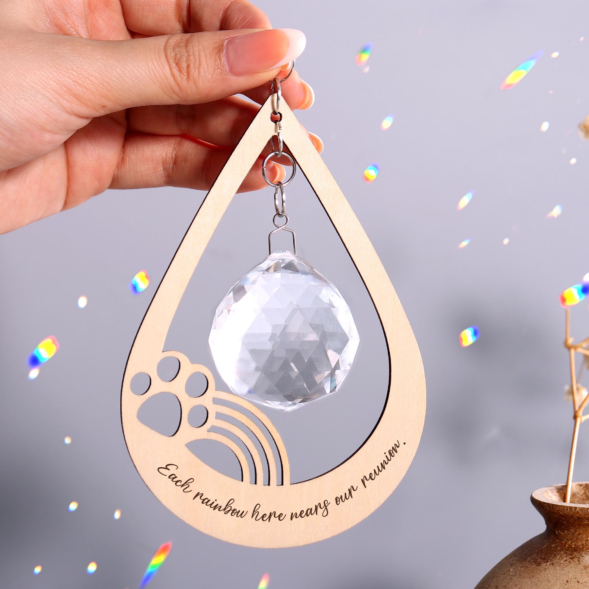 Personalized Pet Memorial Suncatcher - Rainbow Maker, Rainbow Bridge ...