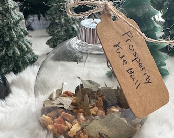 Spell Jar Ornament | Custom Yule Ball | new year intention setting | Christmas ornament