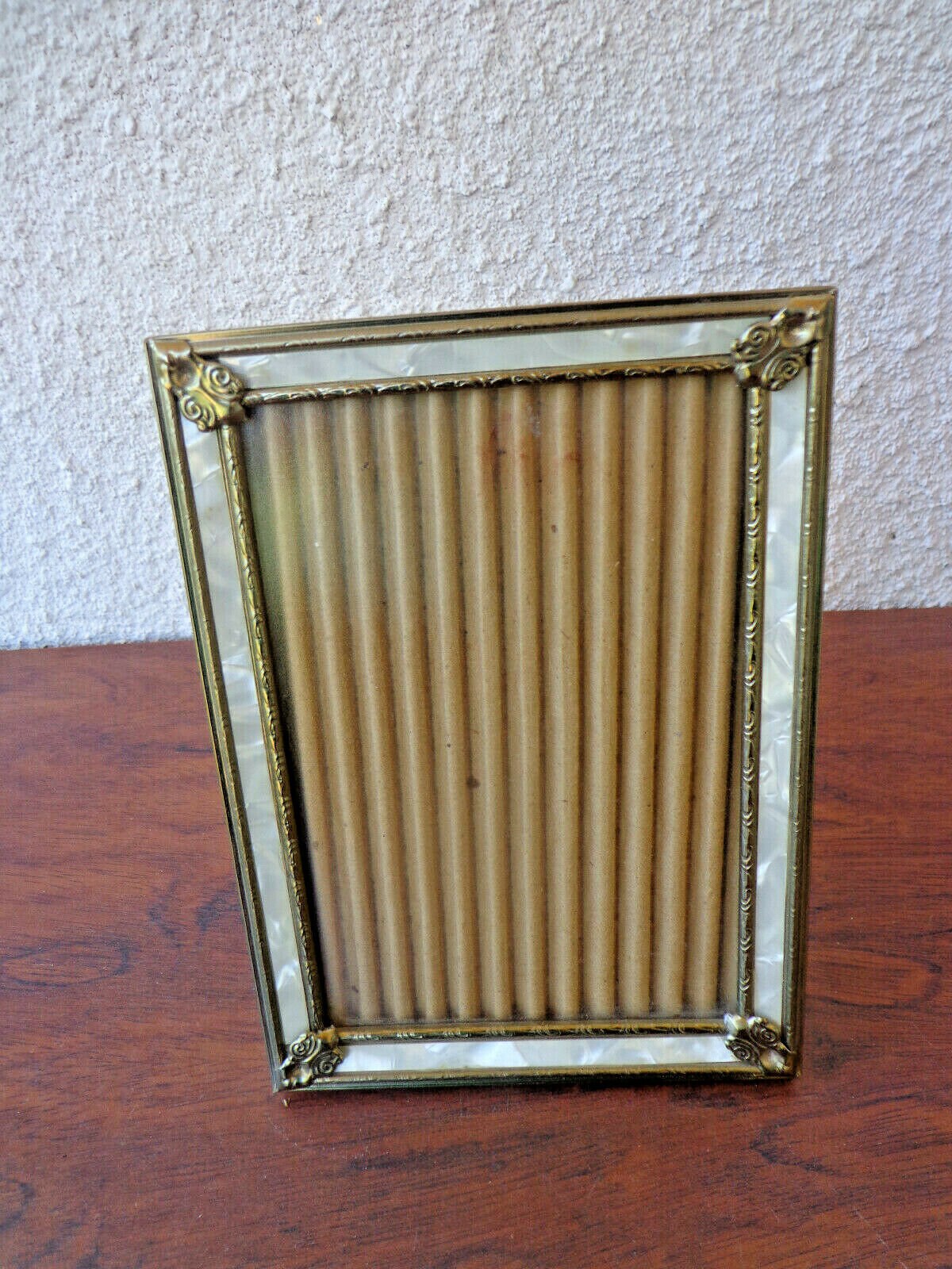 5 x 7 Gold Metal PICTURE FRAME with a Faux White Pearl Etsy