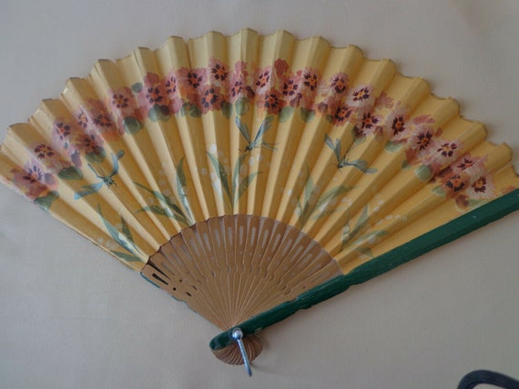 Lot of 4 Vintage Asian Folding Fans - image 5