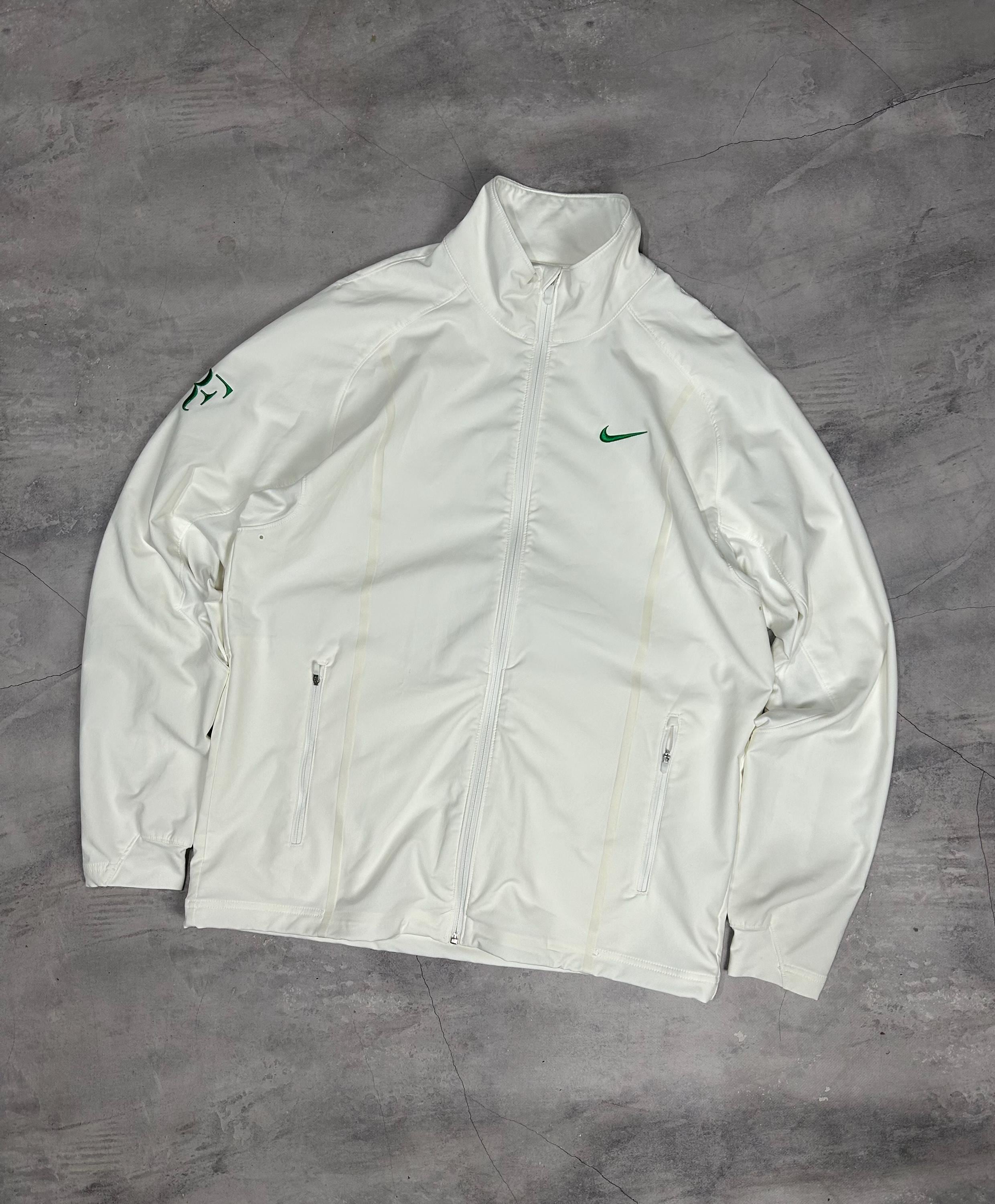 フェデラー 2012 ウィンブルドン RFジャケット nike Nike Roger Federer White Wimbledon 2012 Full Zip RF - Etsy