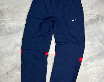 Rare Vintage Nike Drill Track Pants TN Swoosh Air Y2K