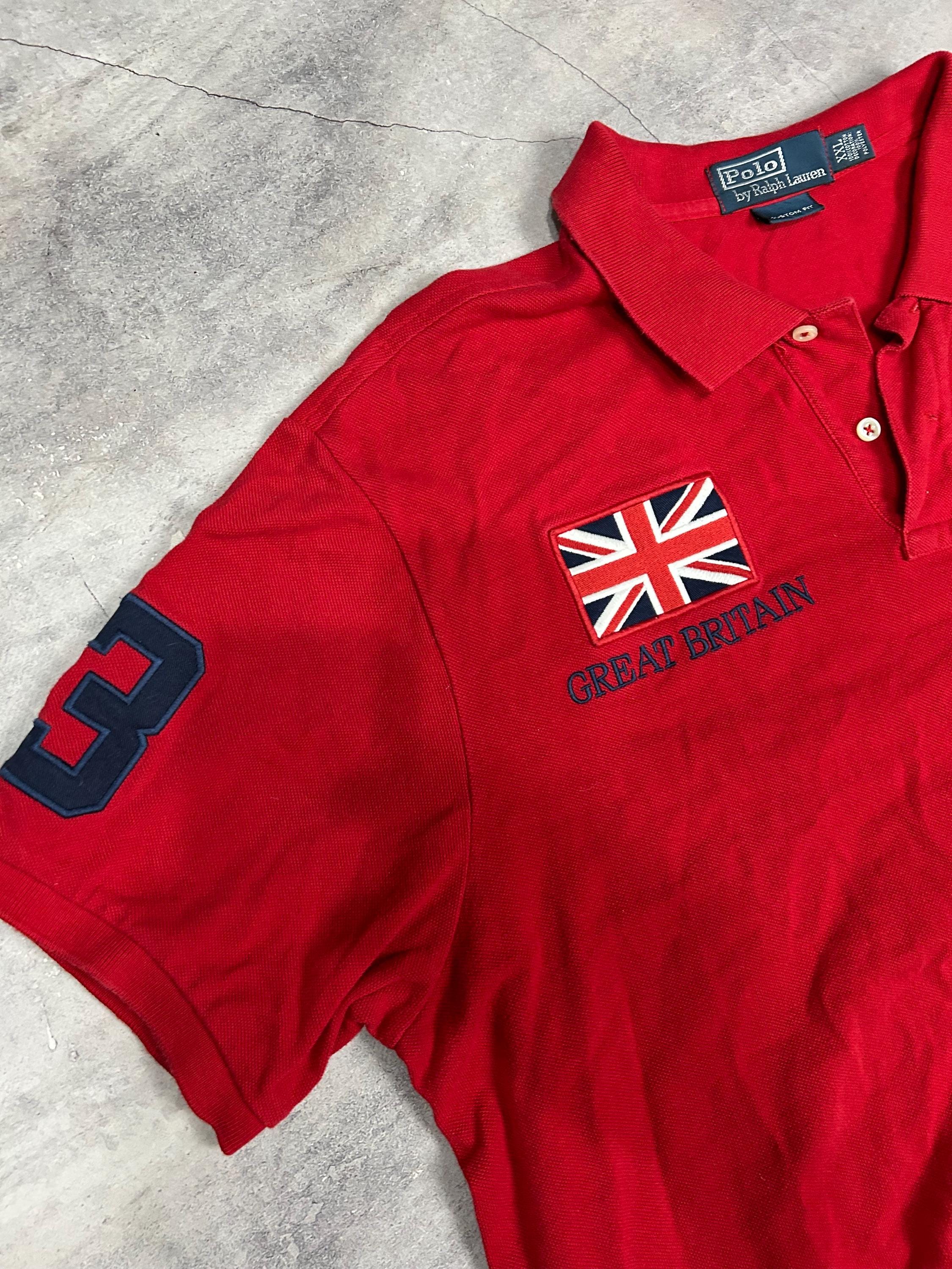 Vintage Polo Ralph Lauren Great Britain Logo Shirt (XXL) - Etsy