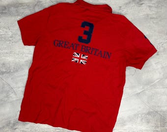 Vintage Polo Ralph Lauren Great Britain Logo Shirt (XXL)