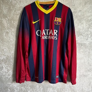 Vintage Nike FC Barcelona 2013 2014 Home Soccer Jersey Size Medium