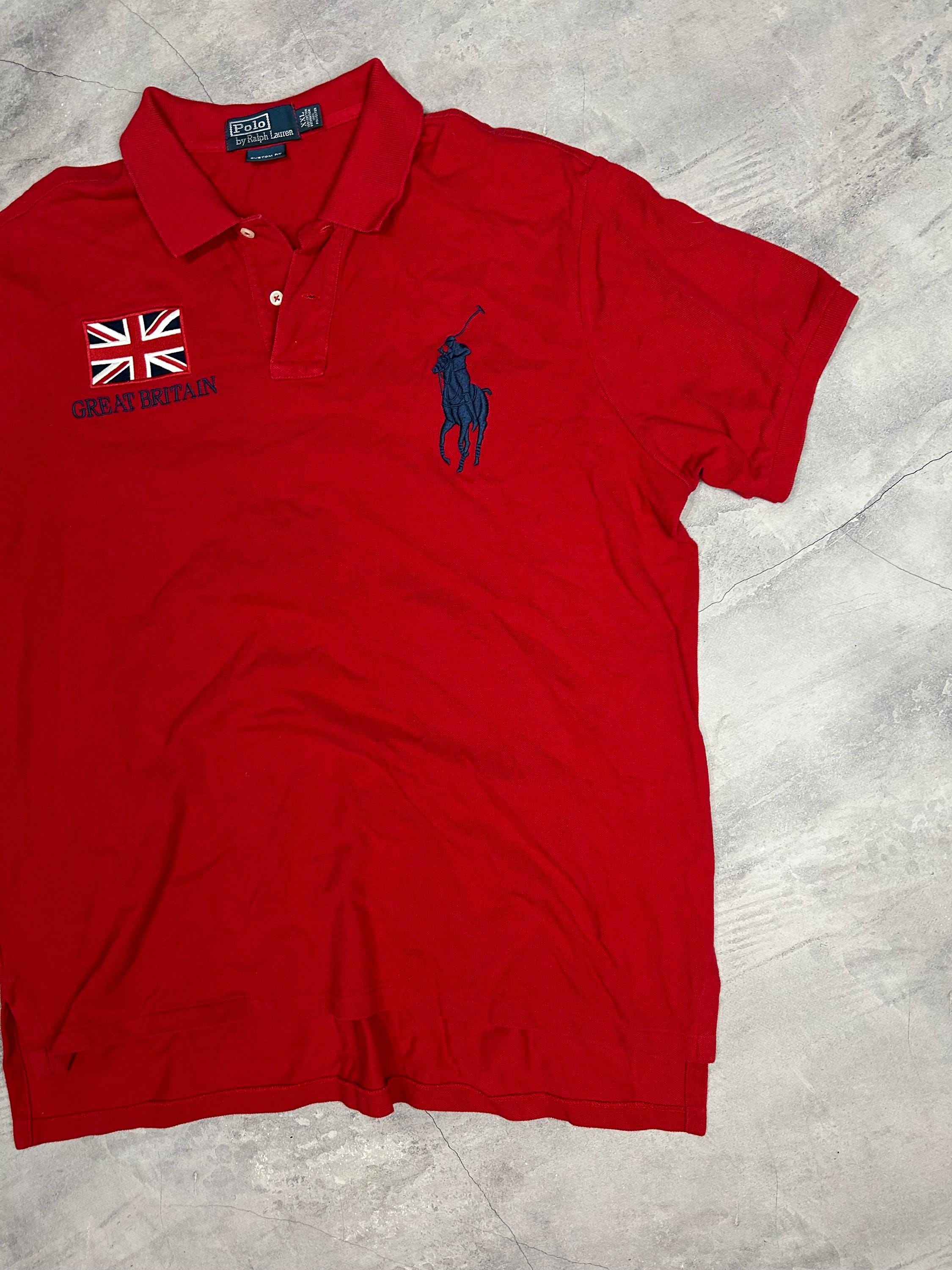 Vintage Polo Ralph Lauren Great Britain Logo Shirt (XXL) - Etsy