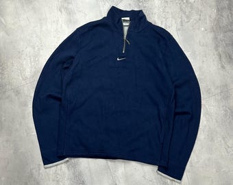 Vintage Nike center logo 1/4 zip up sweatshirt