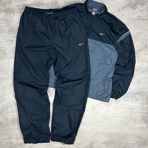 Nike 2000s Jacket - Etsy UK 00s NIKE silver nylon set up cyber Y2K