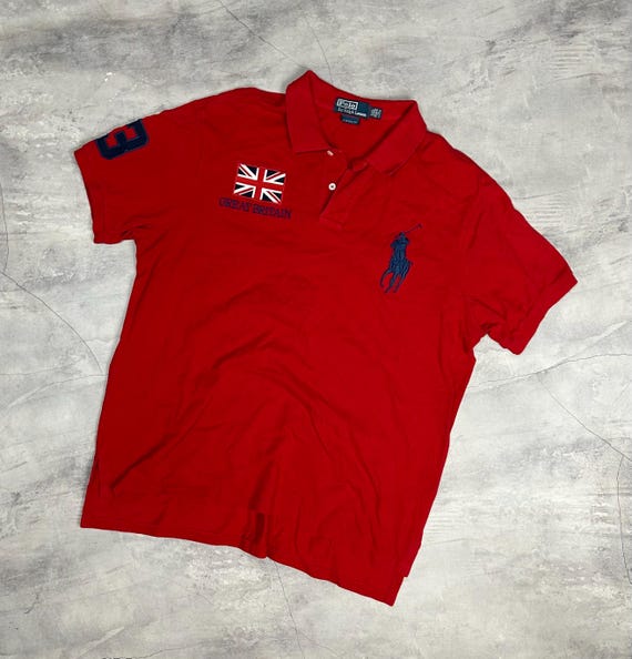 Vintage Polo Ralph Lauren Great Britain Logo Shirt (XXL) - Etsy
