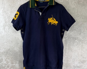 Vintage Polo Ralph Lauren Big Pony Dual Match Polo Shirt