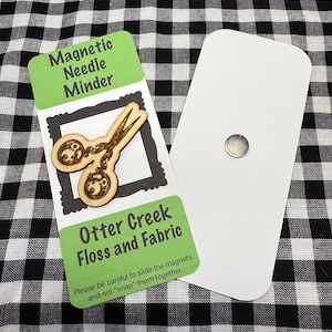 Ornate Scissor Design 1 Laser Printed Wood Needle Minder for Cross Stitching Great Stocking Stuffer and Great gift for cross stitcher