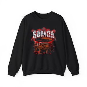 Samoa Tanoa Sweatshirt | Tribal drum illustration