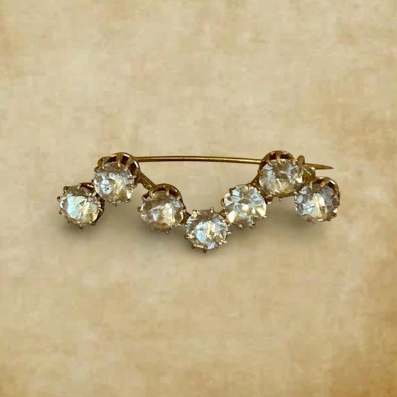 Victorian Paste Bar Brooch. - image 1