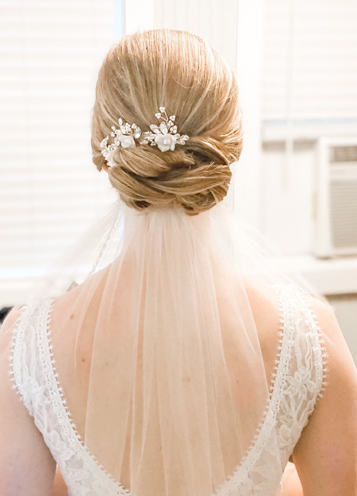 Bride Comb Pin Floral Bridal Hair Pins: White Flower Pearl Wedding Comb - Set of 3 - Etsy