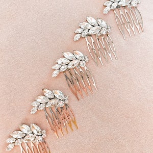 Swarovski Rhinestone Wedding Comb, Swarovski Bridal Comb, petite Bridal comb, small hair comb  simple bridal comb SPARK