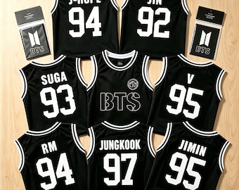 Kpop BTS-Inspired Jersey Tank Top, Custom Members Basketball Jersey for ARMY, World Tour 2026 Fan Merch, Bangtan Style Sports Tank Top
