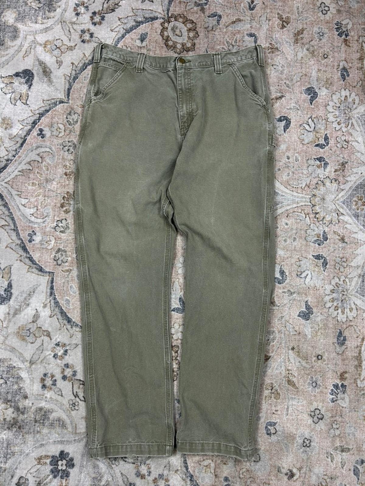Carhart painterpants mossgreen 38×30 Custom Tailored Carhartt Pants Moss Green - Etsy