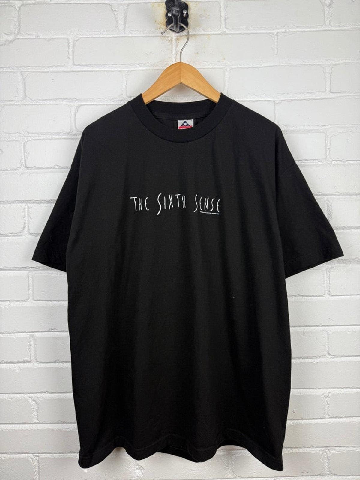 vintage 90s The Sixth Sense tシャツ Vintage 1999 the Sixth Sense #6 Buena Vista Movie Promo T Shirt