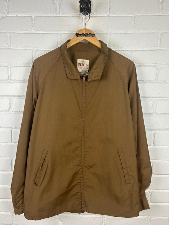 Vintage 80s Peters Sportswear Harrington Style Light Jacket