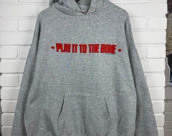 Vintage Play It To The Bone Movie Promo Spellout Hoodie Sweatshirt Size XL
