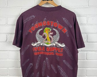 Vintage 1993 3D Emblem American Biker Ride American