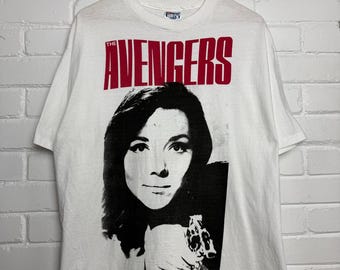 Vintage 80s/90s The Avengers Diana Rigg As Emma Peel British UK TV Show Size XL