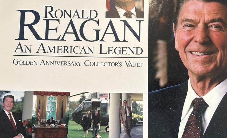 Ronald Reagan Collector Book Presidential Memorabilia Vault Hardcover Slipcase American Legend 2011 Bild 2