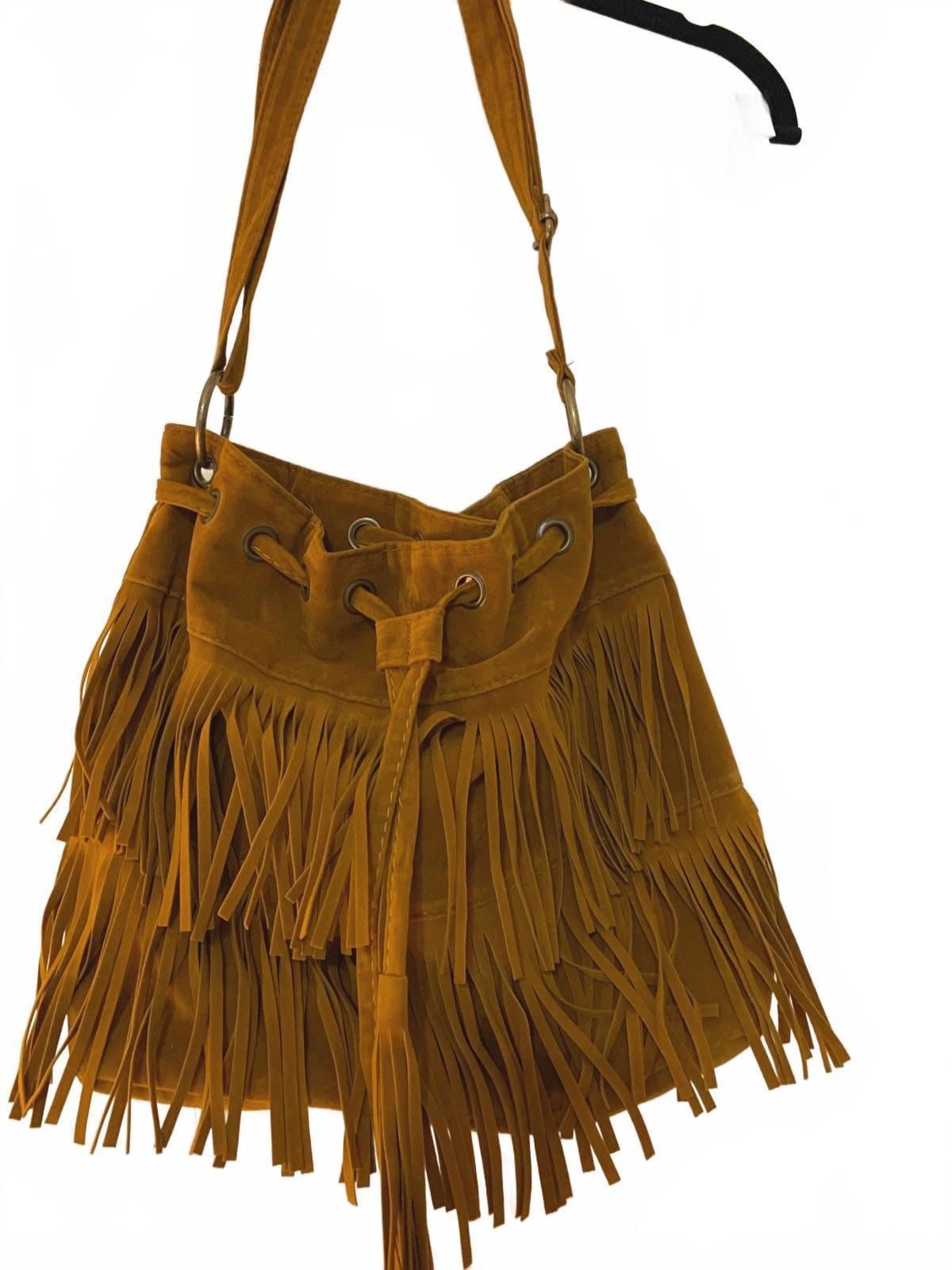Fringe Bucket Bag - Etsy
