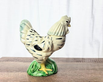 Vintage Ceramic Rooster Wall Planter