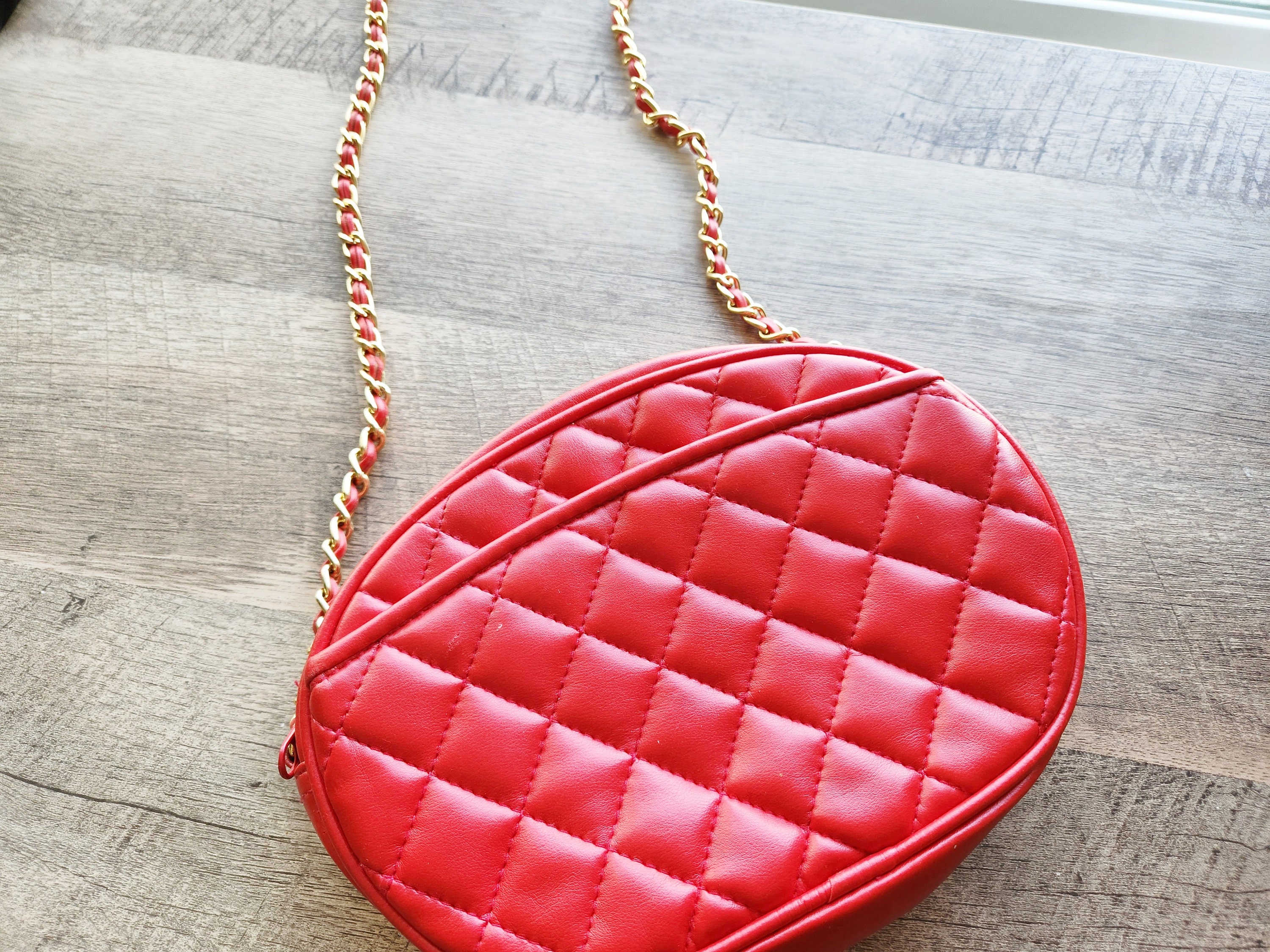 Red Quilted Handbag Etsy Ireland