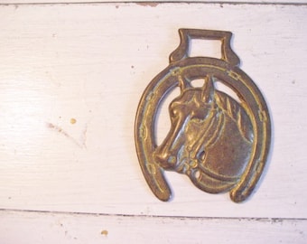 Vintage Brass Horse Equestrian Style Door Knocker