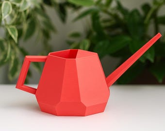 Geometric Watering Can | Indoor Plant Decor, 1L Succulent Waterer