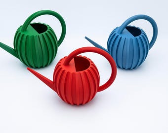 Ribbed Watering Can | Modern Indoor Plant Decor, 1L PETG, UK Made