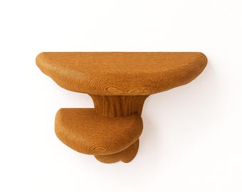 Set of 2 Mushroom Shelves | 3D Printed Wall Shelf | Fungi Inspired Floating Shelf