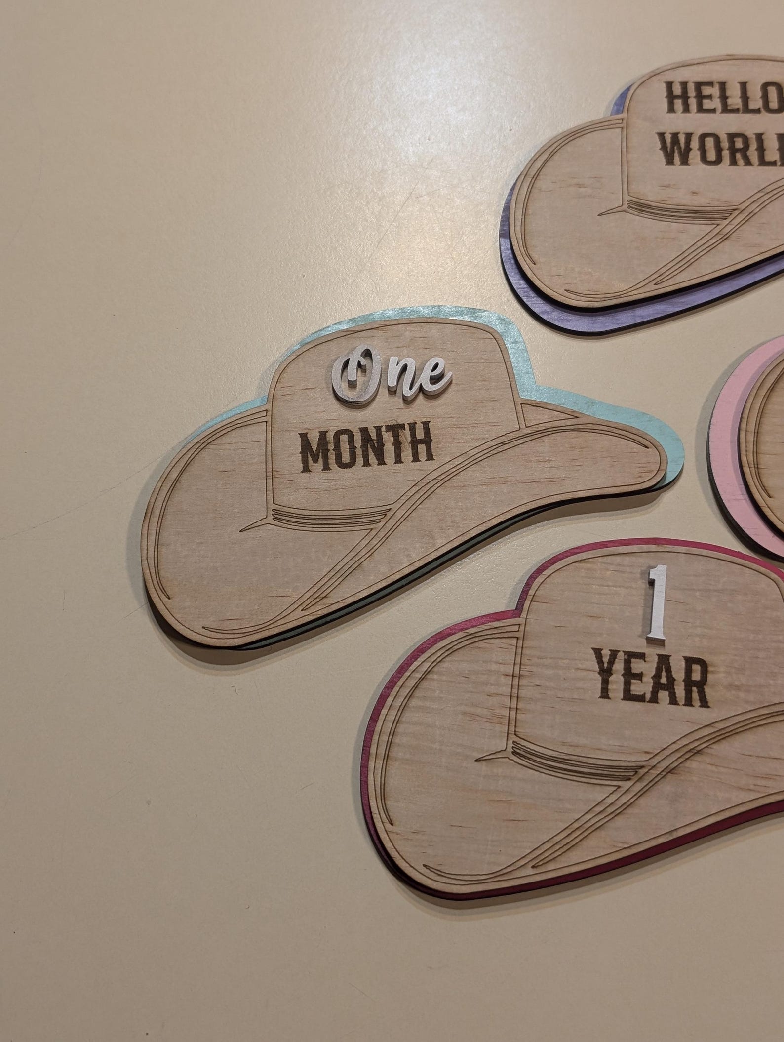 Cowboy Hat Baby Monthly Milestone Photo Prop Digital File for Cutting ...