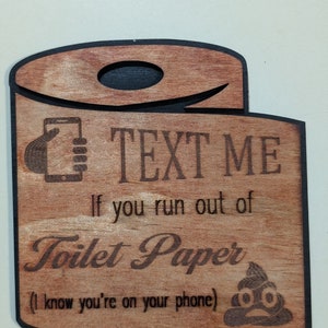 Grappig humor toiletpapier bord DXF SVG-bestanden, vectorbestanden voor hout lasersnijden