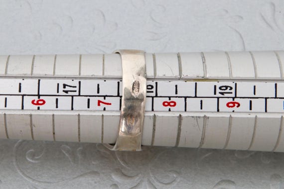 Sterling silver red ruby ring, Vintage Soviet fil… - image 10