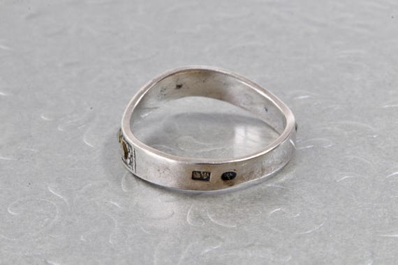 Sterling silver ring marcasite, Thin wavy ring so… - image 8