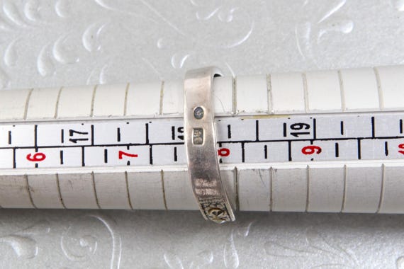 Sterling silver ring marcasite, Thin wavy ring so… - image 10