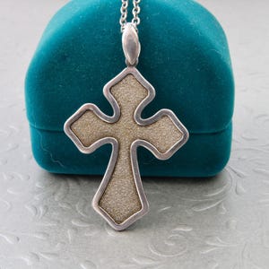 Sterling silver cross pendant, Christian cross, Sterling silver cross necklace, Religious silver jewelry