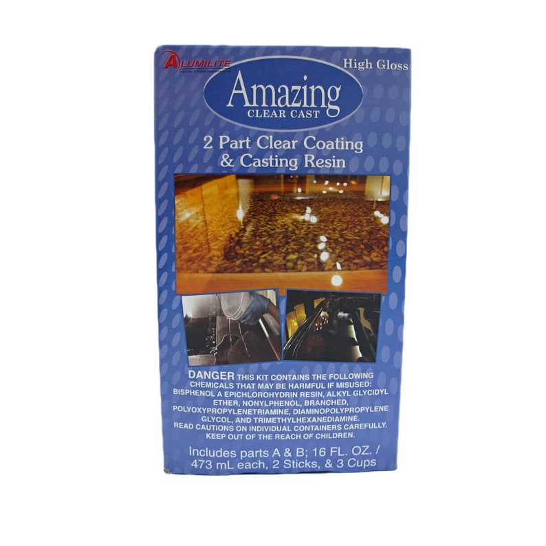 Alumilite Amazing Clear Cast Epoxy Resin 32 oz kit 16 oz A Etsy