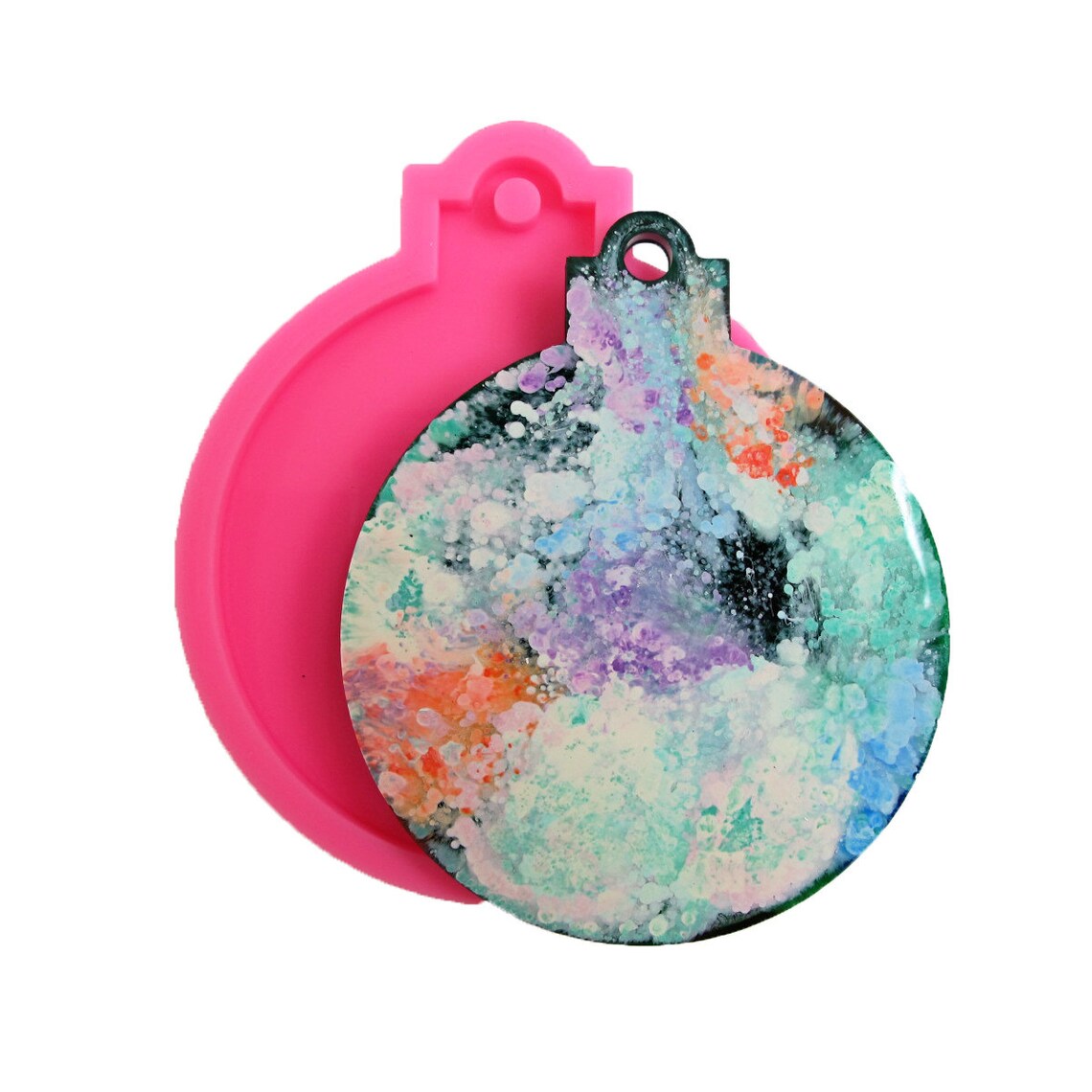 Christmas Ornament Silicone Mold for Resin Cast in Place Etsy