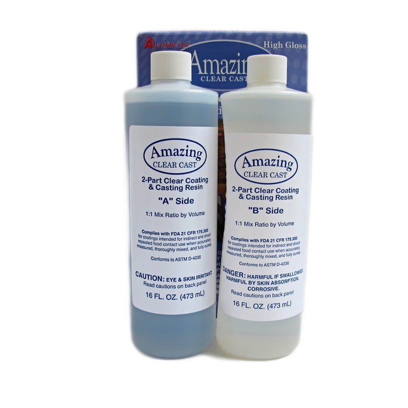 Alumilite Amazing Clear Cast Epoxy Resin 32 oz kit 16 oz A Etsy