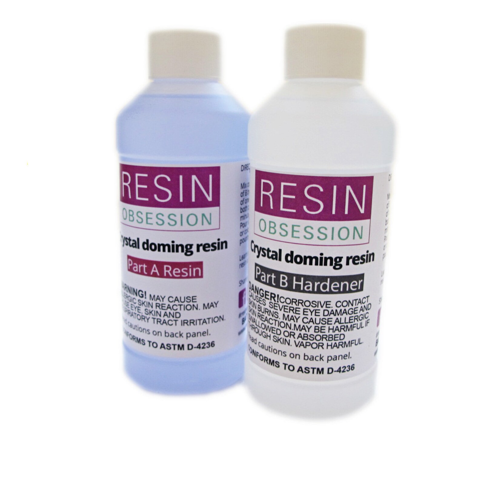 Resin Obsession Crystal Clear Epoxy Doming Resin 16 Oz Kit Etsy