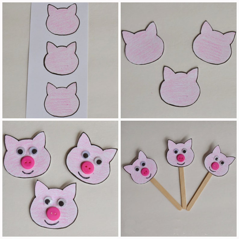 40 pages NUMBER CRAFT workbook with TEMPLATES learn, get creative, and have fun Bonus: Monkey puppet download also included. image 8