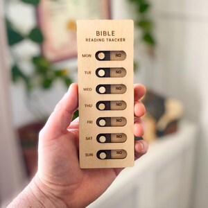 Rastreador de lectura bíblica: Cuadro recordatorio personalizado de estudios bíblicos