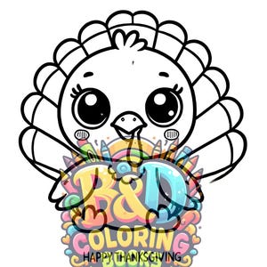 Thanksgiving Joy | 4 | Festive & Thankful Art | Cute Turkey and Harvest Designs | Adult Coloring Book | Thanksgiving Fun | Digital Download