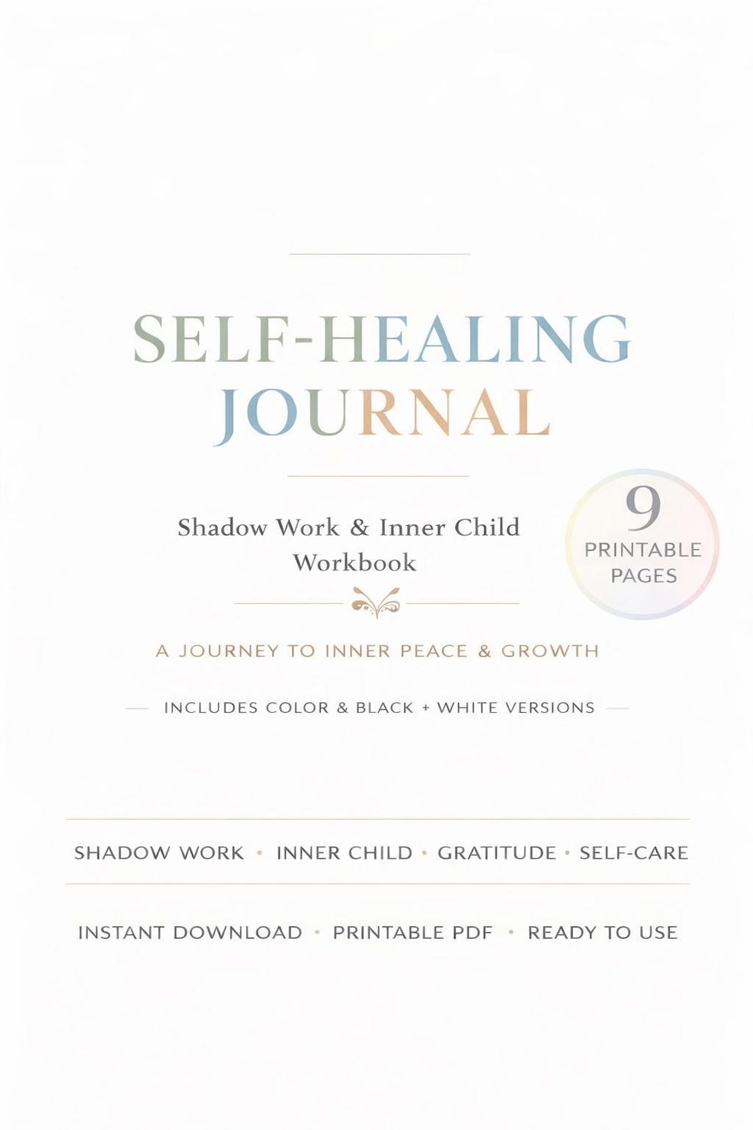 Self Healing Journal Printable | Guided Reflection Journal | Inner ...