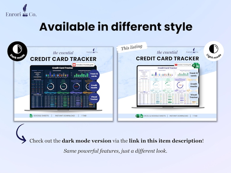 Available in different style!
Checkout the dark mode version via the link in this item description. It has same powerful features, just a different look.
