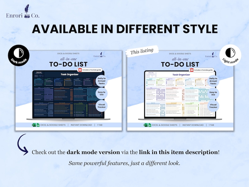 Available in different style!
Checkout the dark mode version via the link in this item description. It has same powerful features, just a different look.